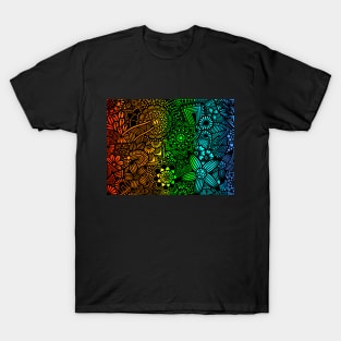 Rainbow Zentangle Pattern T-Shirt